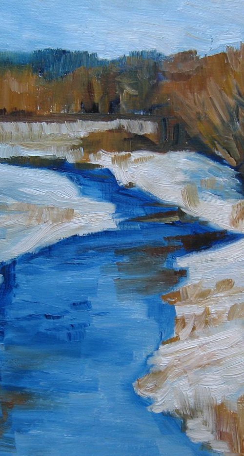 Winter River by Stephanie Cissna