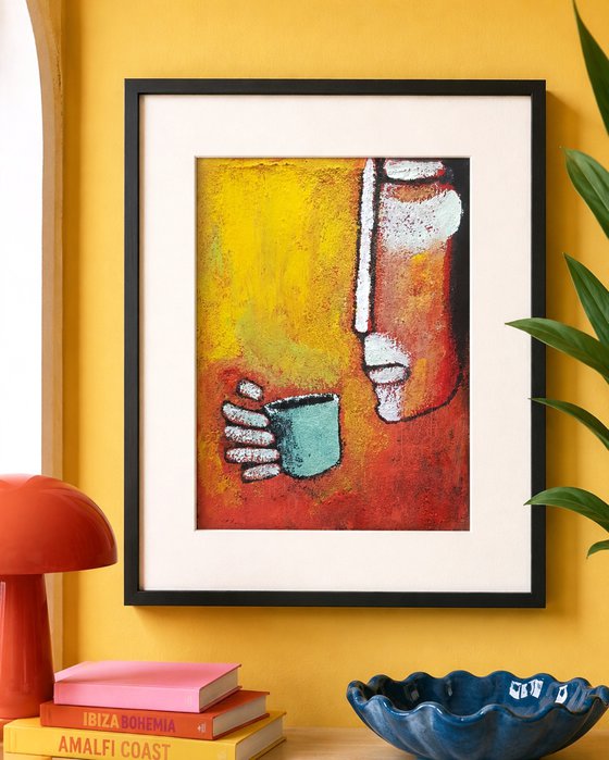 Cup of Thoughts (24cm x 30cm x 0.1cm)
