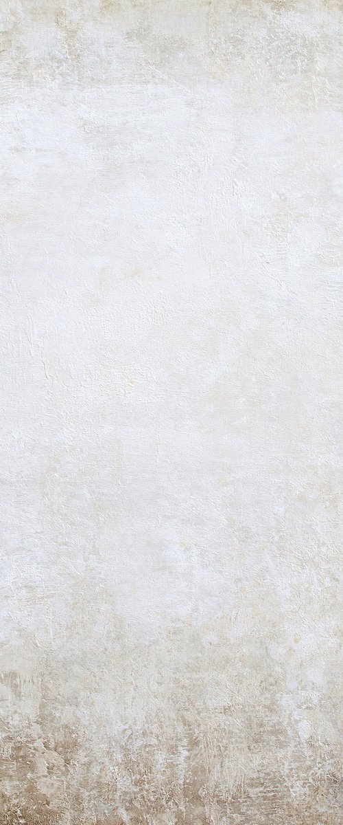 White Field 230102, minimalist white texture abstract by Don Bishop
