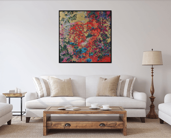 Coral & Gold Magnolia
