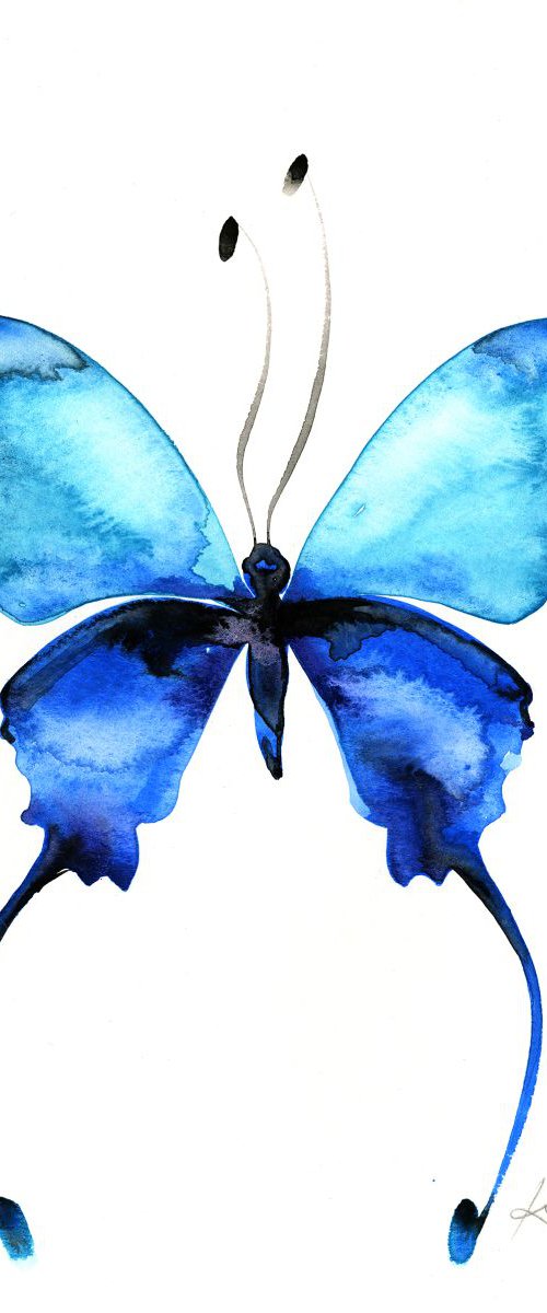 Watercolor Butterfly 11 by Kathy Morton Stanion