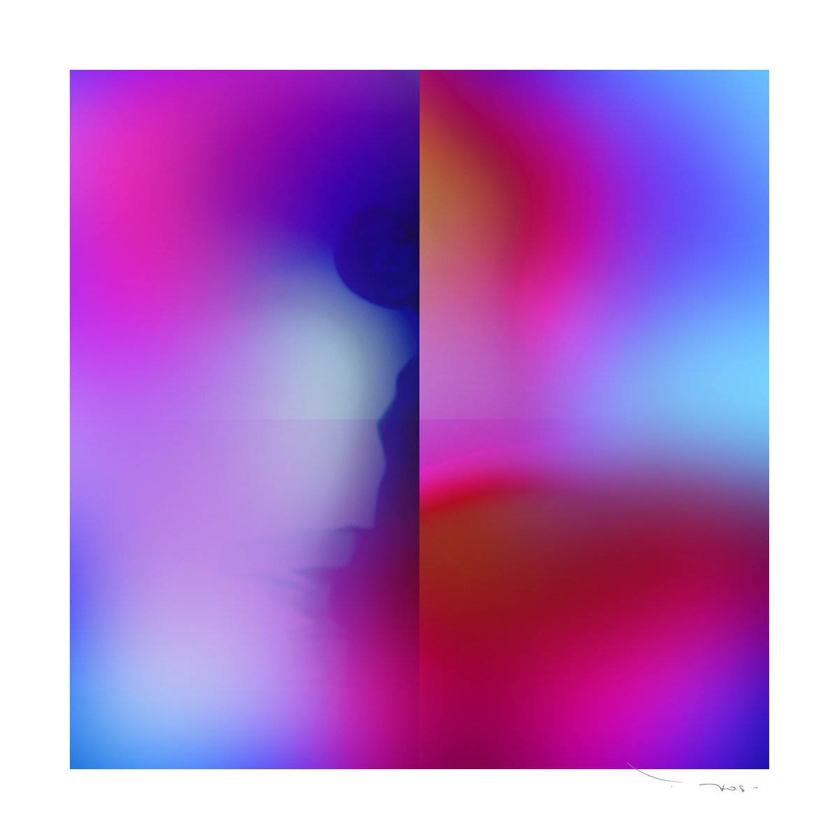 Surrealistic Portrait Photograph By Tehos, 24 X 24", Tehos - Shadow 06 - V 1-3, Original Artwork