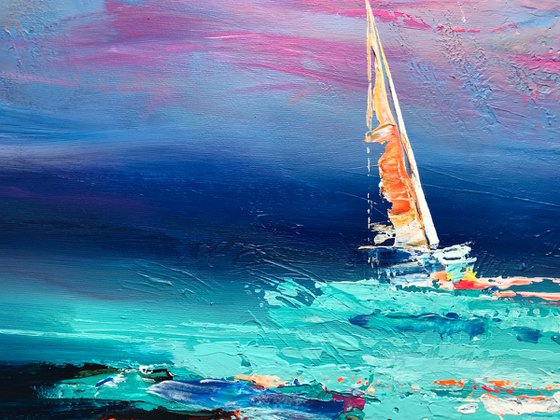 Horizon of Hope/Abstract Sunset Art