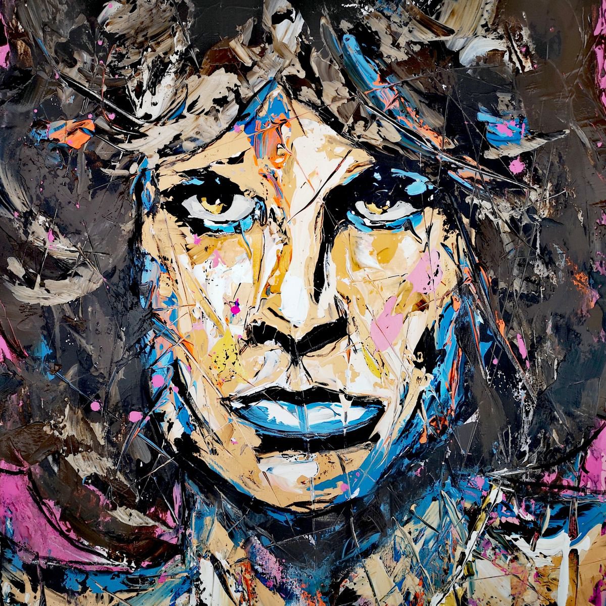 Jim Morrison progressive multipaint by Antoni Dragan