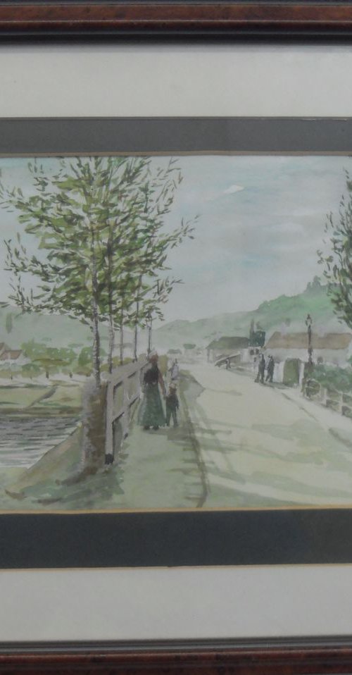 Bridge over Seine (after Monet) by Kenny Grogan