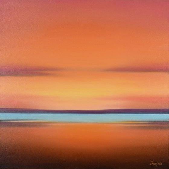 Warm Sky Glow - Abstract Seascape