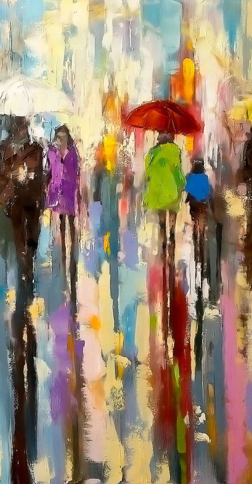 'A Rainy Day Walk' by Ewa Czarniecka