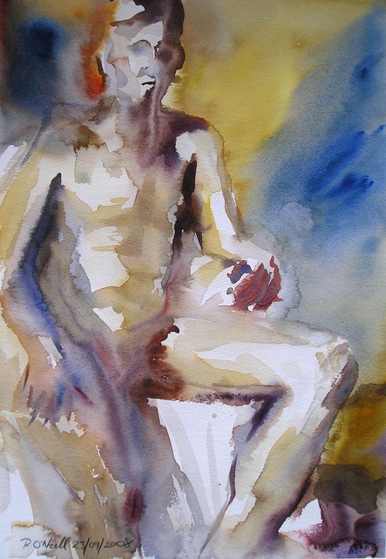 seated nude
