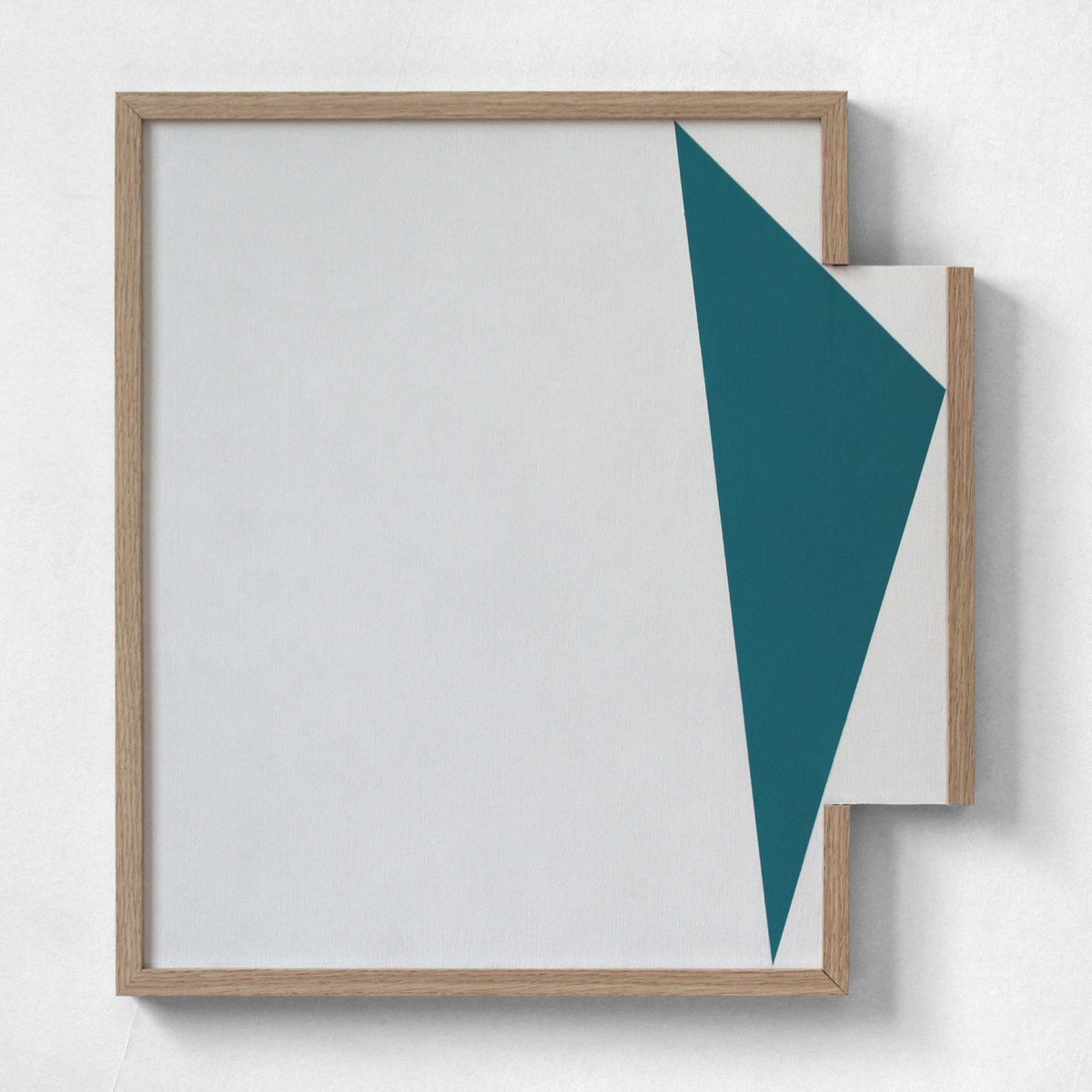 Geometric Abstract Acrylic Painting By Martin Singer, 19 X 21", C2R1T-21, Original Artwork