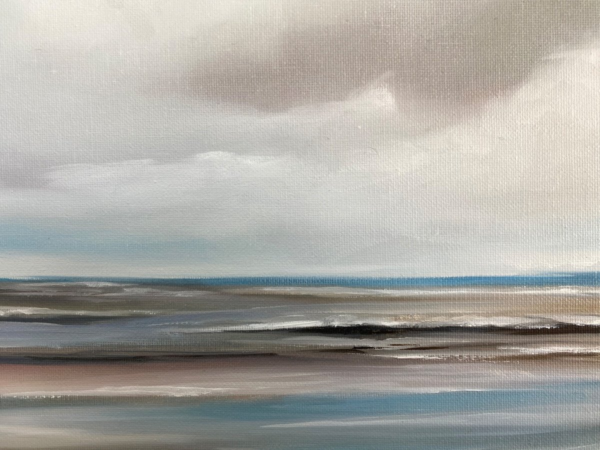 Expressive Oil Painting , Daydream In Blue By Mullo Art, 16 X 12, Artwork For Sale On Artfinder