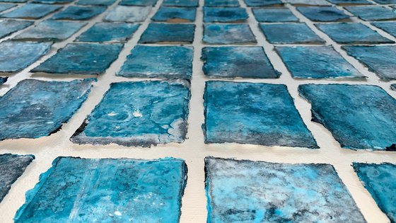 Abstraction blue white No. 2225