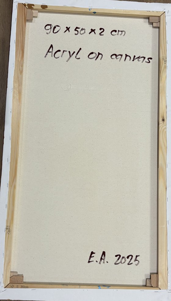 Gilded Currents 50x90х2 cm