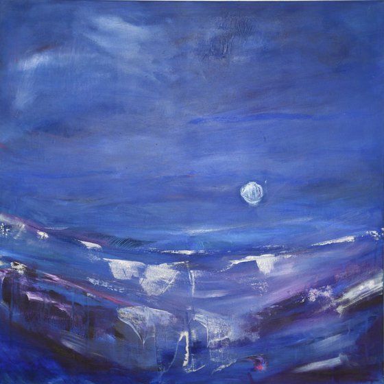 Silver Dream II - Abstract Seascape