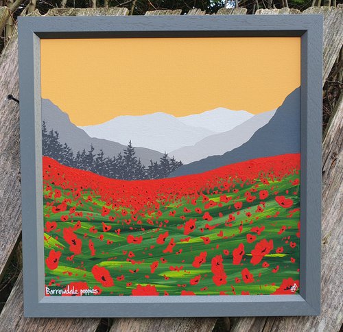 Borrowdale Poppies, The Lake District by Sam Martin