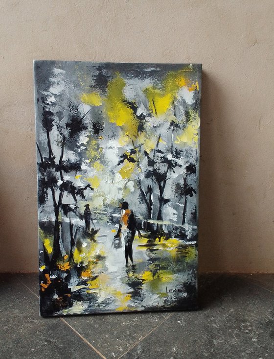 Cold Rainy Night, on the streets art