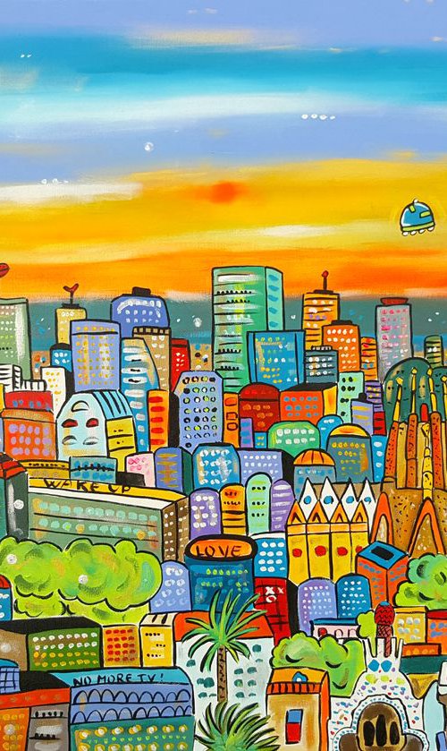 Futuristic Barcellona by Maria Luisa  Azzini