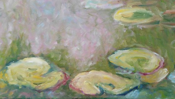 Replica of Monet's water lilies