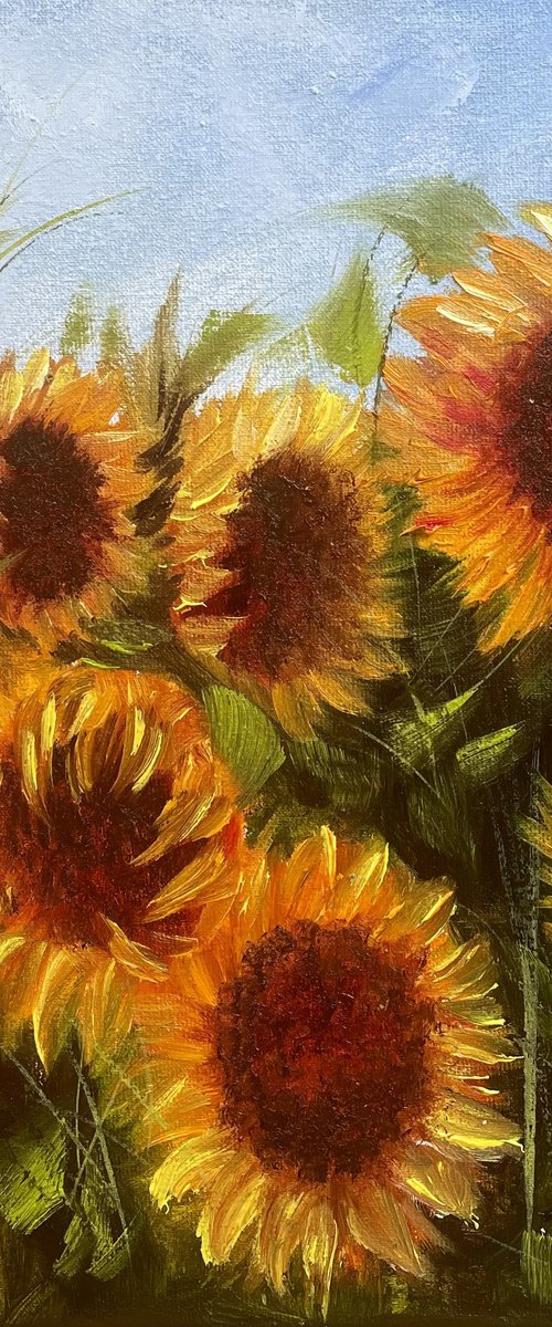 Floral gift - sunflowers by Tanja Frost