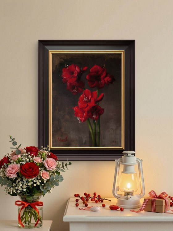 “Amaryllis in Red”