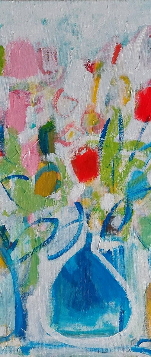 Still Life with Blue Vase III by Jan Rippingham