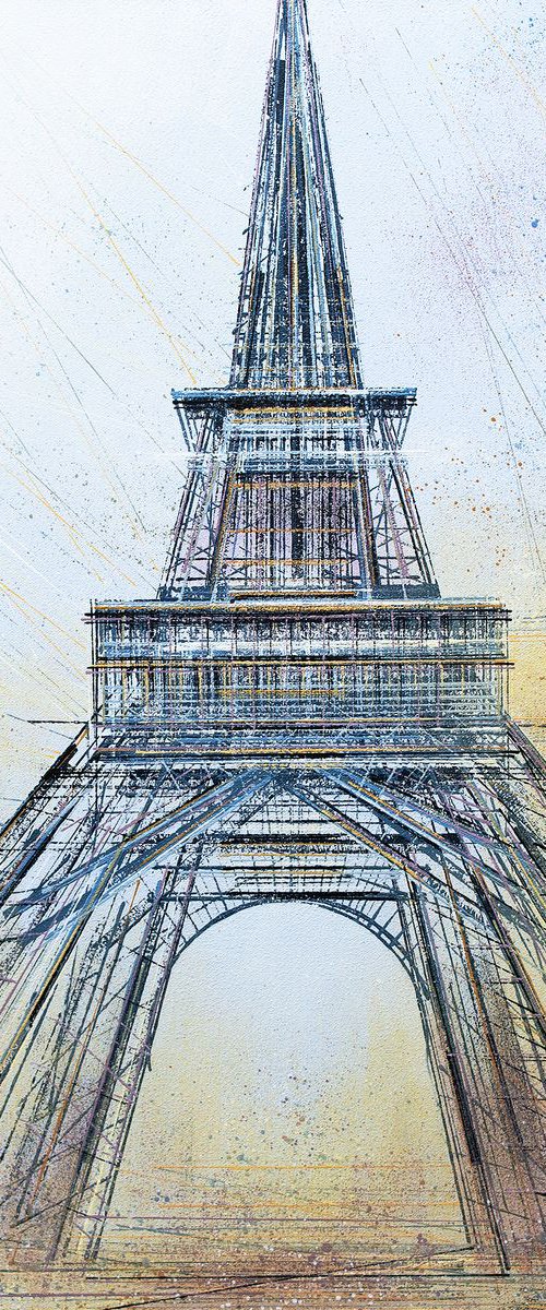 Paris. The Eiffel Tower At Dusk by Marc Todd