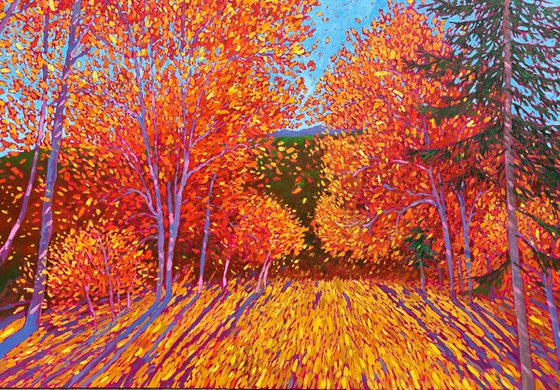 Fall in mountains