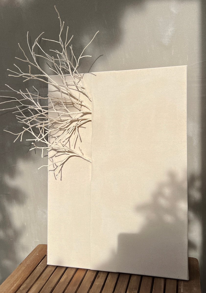 Organic Abstract Sculpture By Olya Tereschuk, 20 X 28", Grounded, Original Artwork