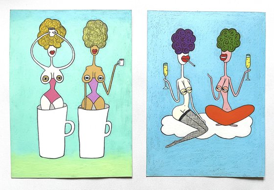 Our Tits love drinks(set)