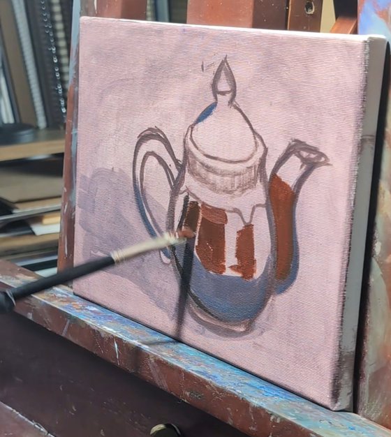 Brown Teapot