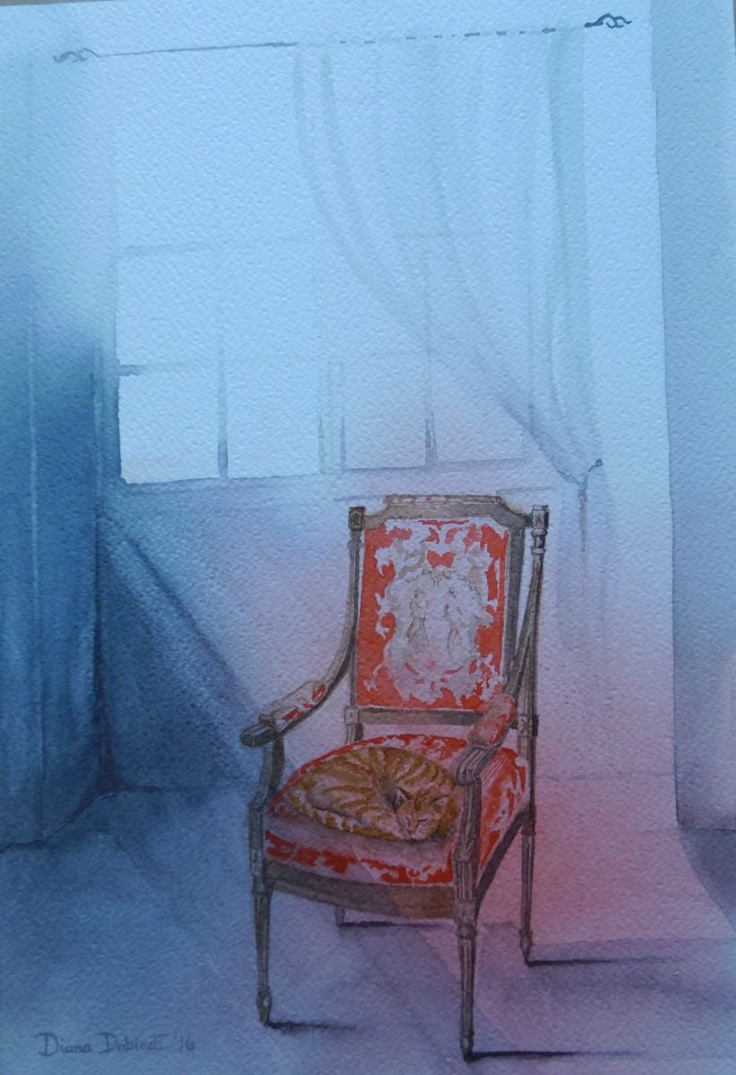 A comfortable chair by Diana Dabinett