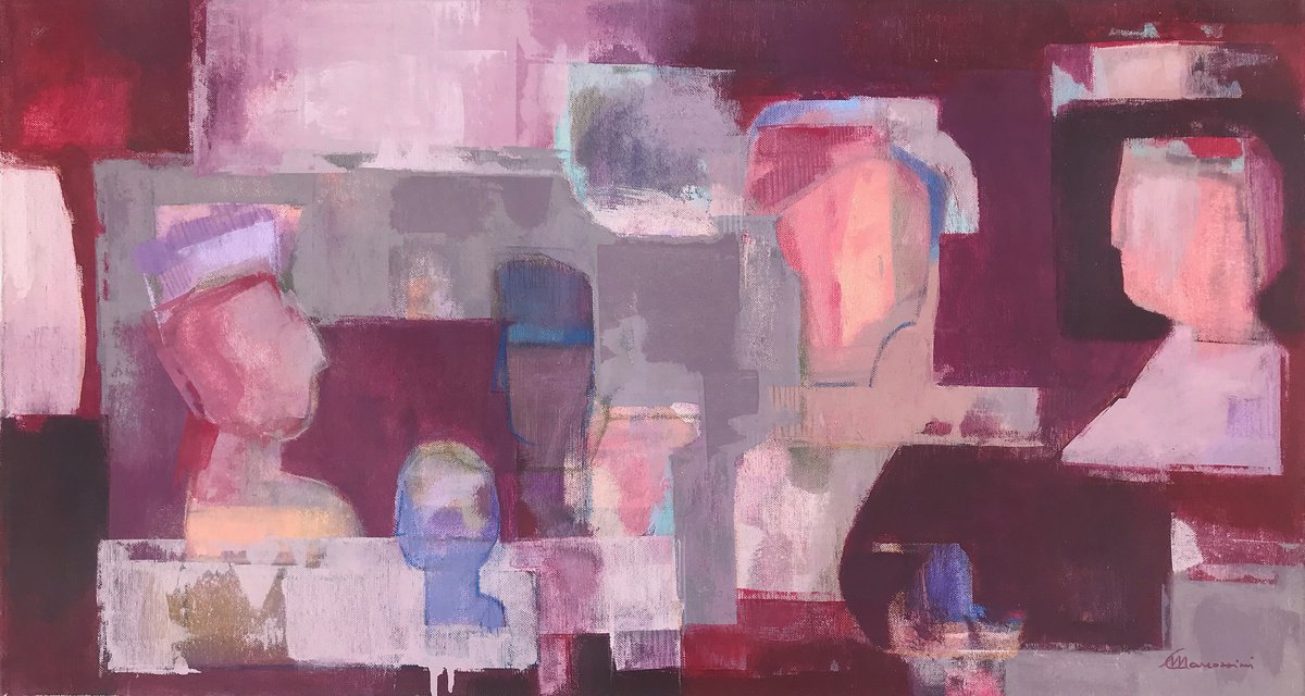Expressive Painting , Orient Express By Marcello Carrozzini, 31 X 17, Artwork For Sale On Artfinder
