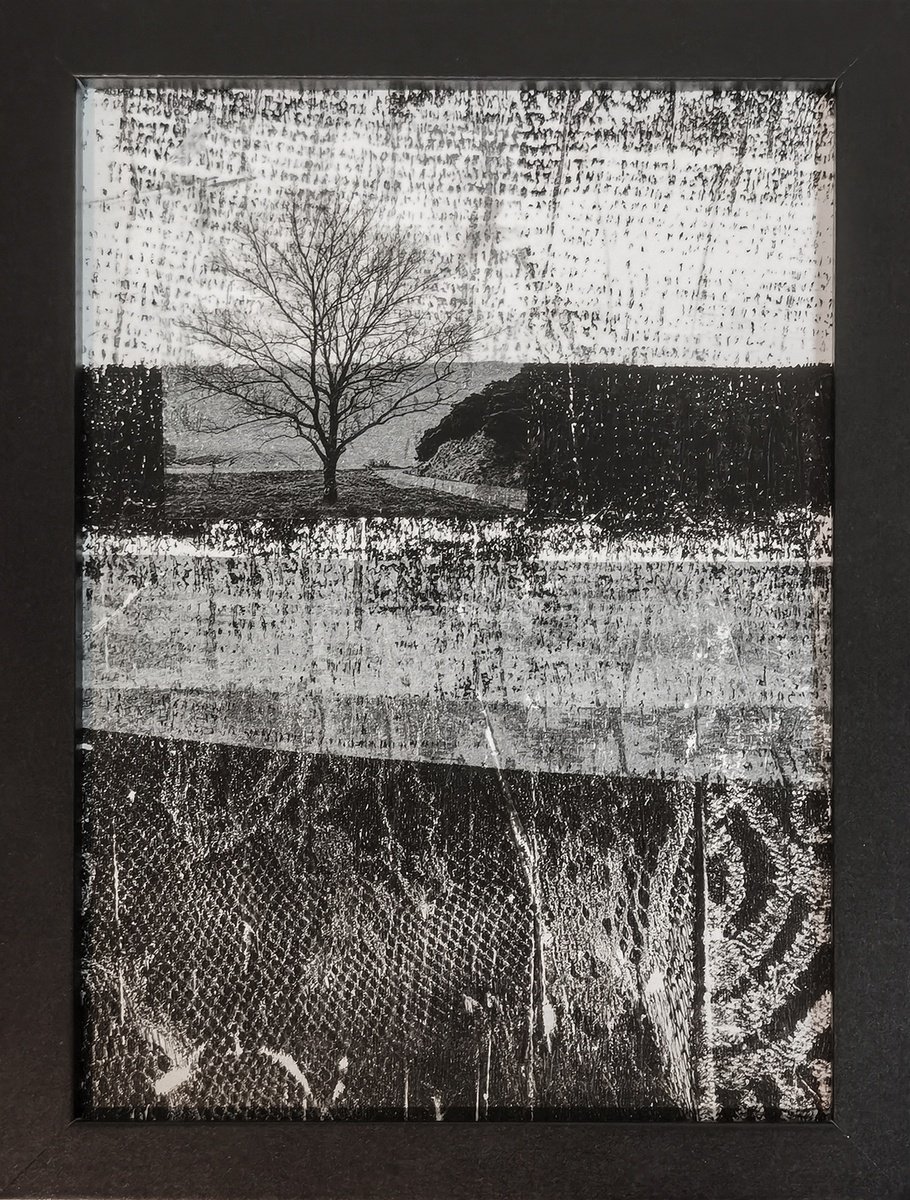 Abstract Collage By Roseanne Jones, 6 X 8", Eternity, Original Artwork