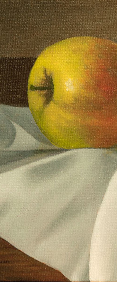 Apple And Cloth 1 by Dietrich Moravec