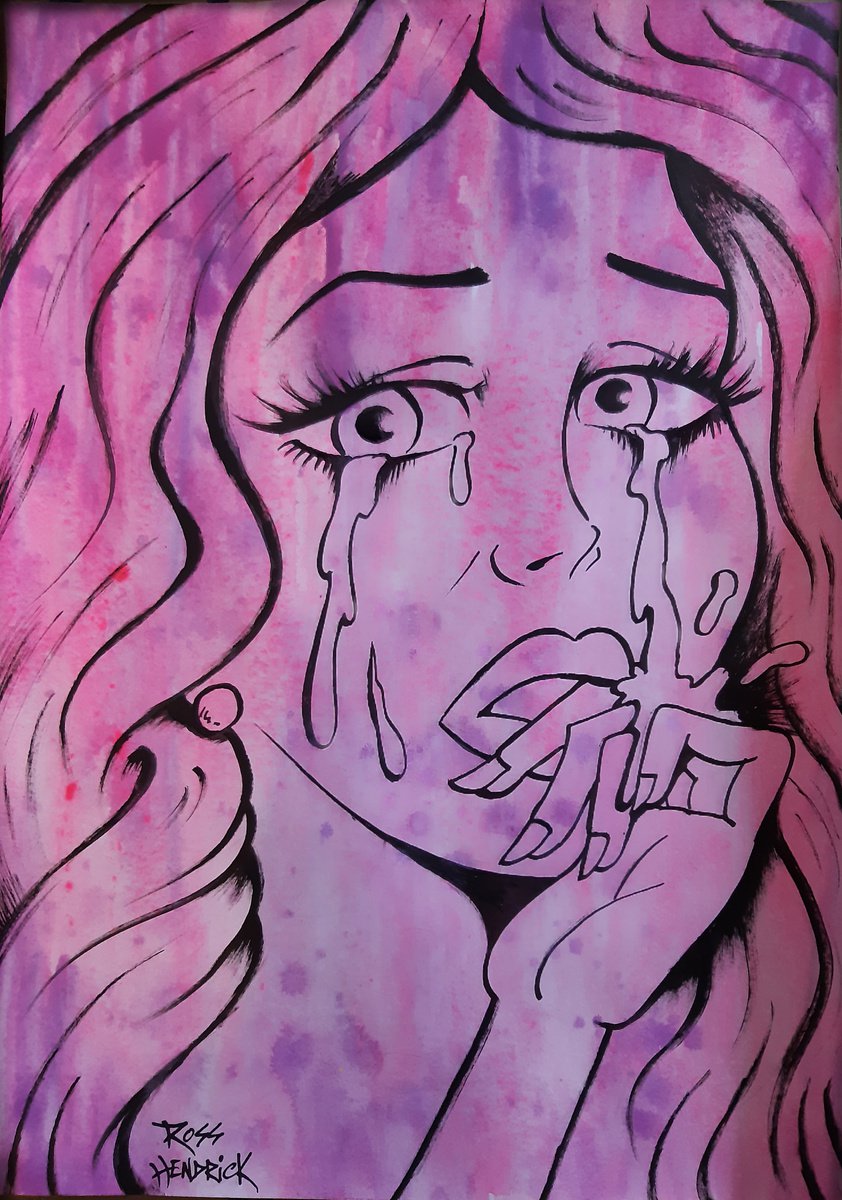 Crying girl by Ross Hendrick