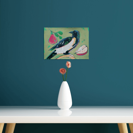 Magpie and pears