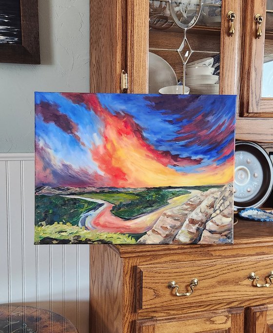 Sky Dance on the Little Missouri