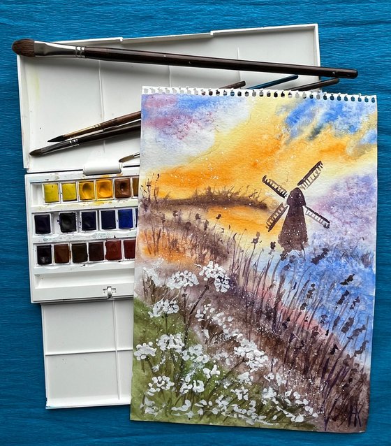 Windmill Painting