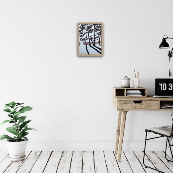 Cap Coz Beach - Burnt Umber ink