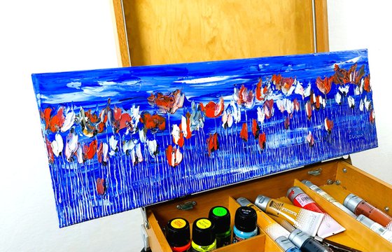 Poppies On Blue Sky 2