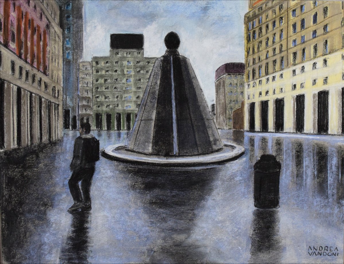 Impressionistic Pastel Drawing , Milan - Italy By Andrea Vandoni, 27 X 21, Artwork For Sale On Artfinder