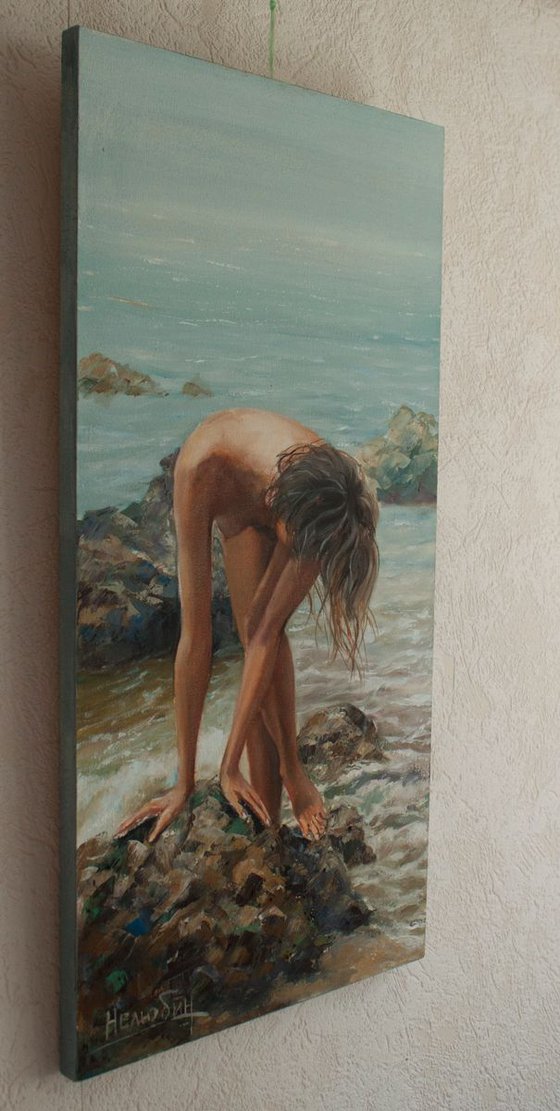"Girl by the sea"  nude girl