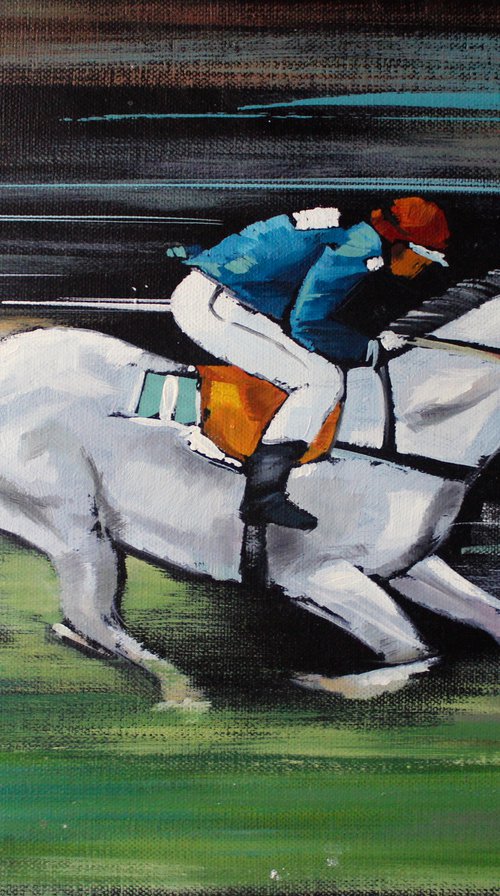 Horse racing by Volodymyr Melnychuk