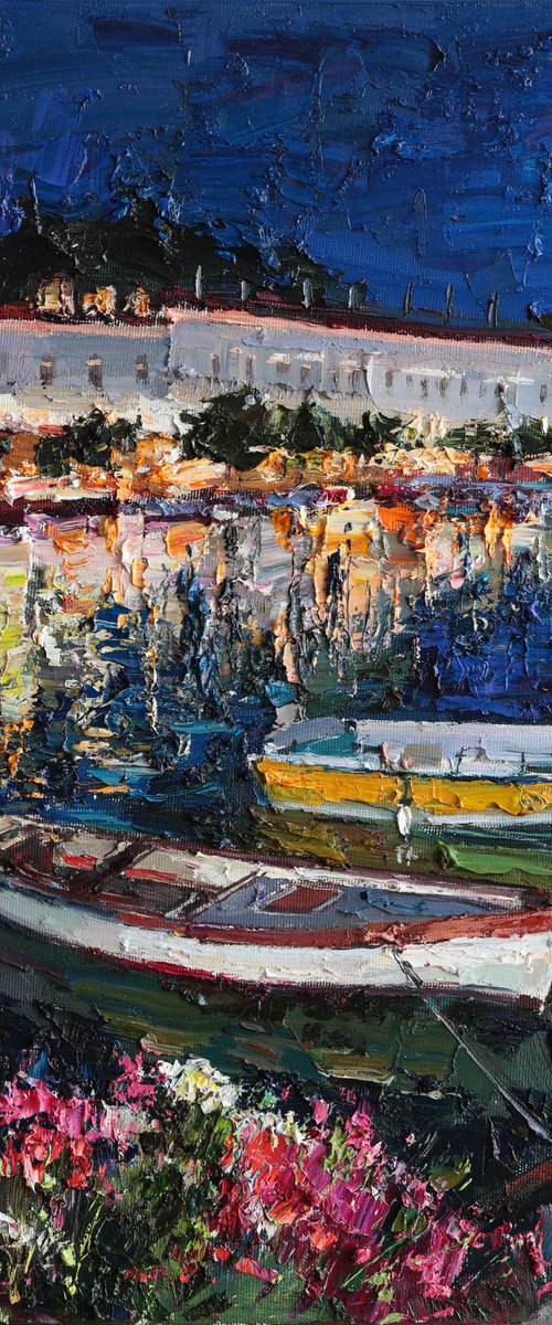 Lake Garda at Night by Anastasiia Valiulina