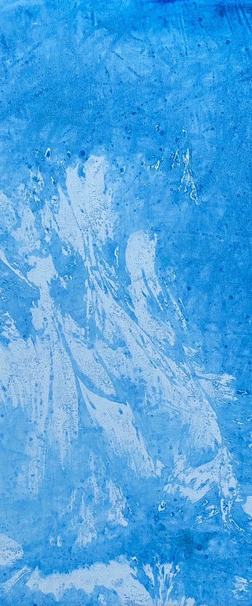 Blue abstract painting 2205202008 by Natalya Burgos