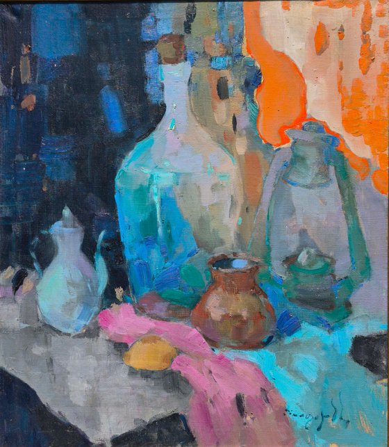 Bottle and Lamp