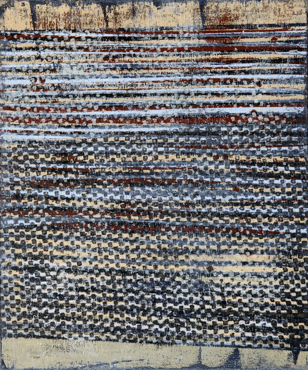 Abstract Acrylic Painting By Petr Strnad, 10 X 12", Fresh, Original Artwork