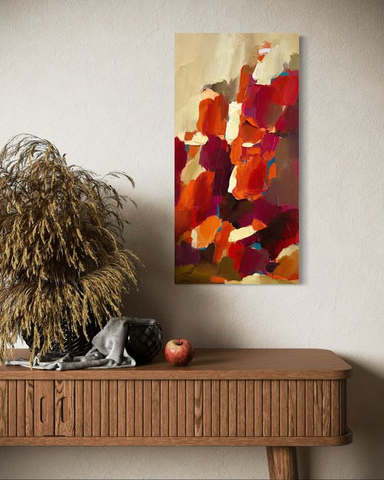 From Bottom to Top/ Oil abstract painting