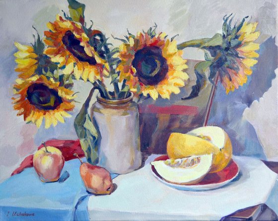 Sunflowers And Melon