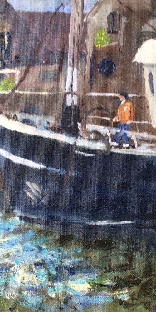 ‘Vita Vitalis’ on the Stour at Sandwich by Julian Lovegrove Art