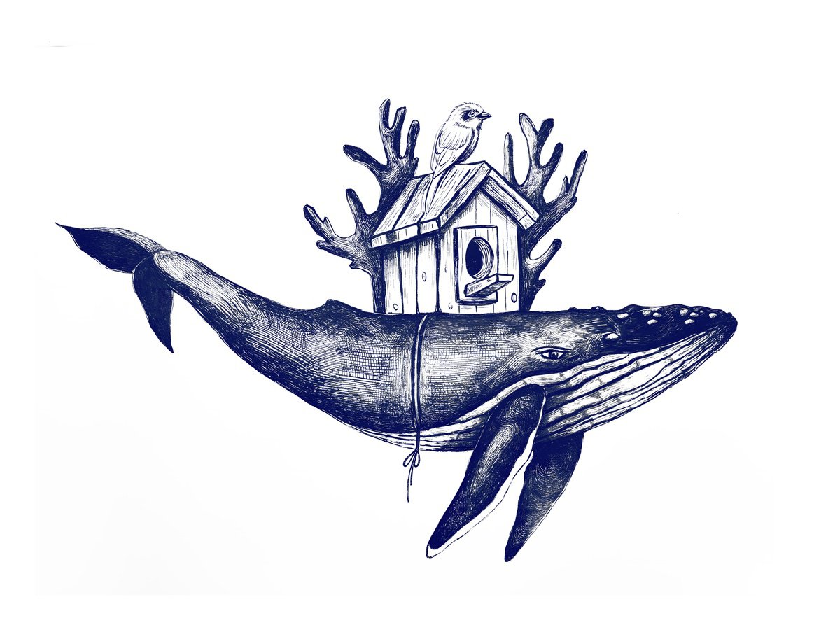 Surrealistic Animal Giclee Print By Evgenia Smirnova, 17 X 12, Tiny Sentinel, Original Artwork